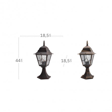 Outdoor Pedestal Lamp Valence Bootes
