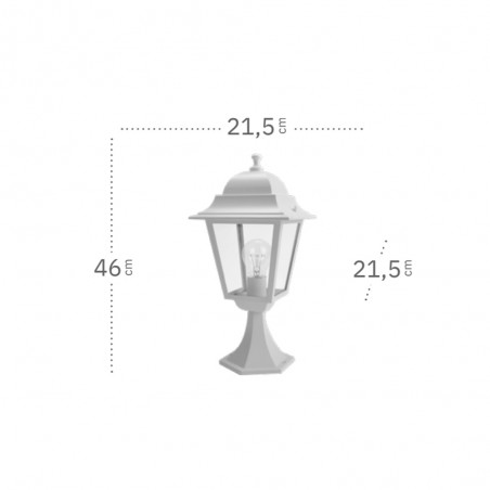 Outdoor Pedestal Lamp Valence Spica