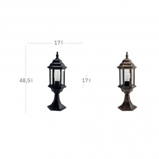 Outdoor Pedestal Lamp Valence Pollux