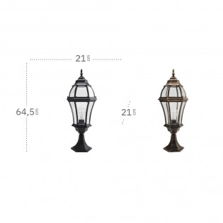 Outdoor Pedestal Lamp Valence Becrux