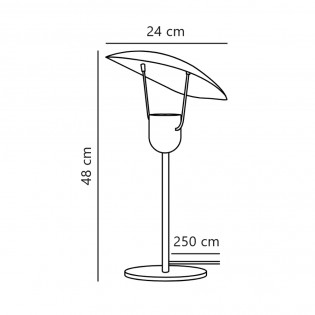 Lámpara de mesa Fabiola