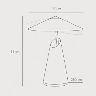 Lámpara de mesa Taido
