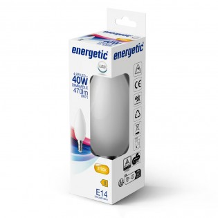 Bombilla LED E14 C35 2700K (4.2W)