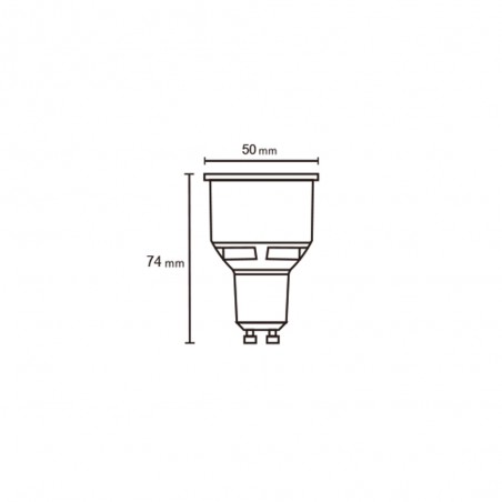 Bombilla LED GU10 Dim (9W)