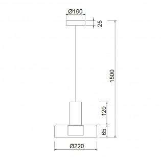 Lámpara de techo Gin