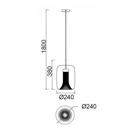 Lámpara de techo Kriss