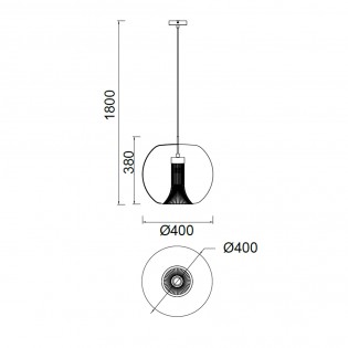 Lámpara colgante Kriss