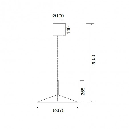 Lámpara colgante LED Calice (16W)