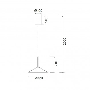 Lámpara de techo LED Calice (9W)