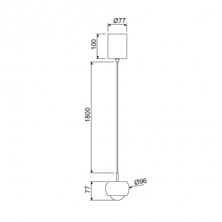 Lámpara colgante LED Roller (12W)