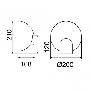 Aplique de pared LED Óculo (5W)