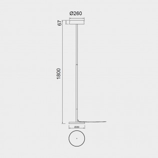 Lámpara de pie LED Noa II (15+15W)