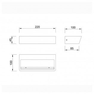 Aplique de pared LED Altea...