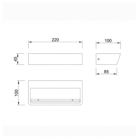 Aplique de pared LED Altea 4000K (21W)