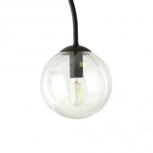 Plafón de techo Giorgio Transparente (2 luces)