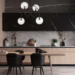 Ceiling Lamp Giorgio Clear (4 lights)