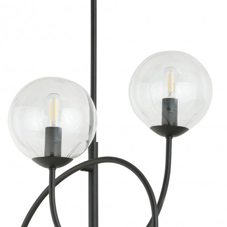 Plafón de techo Giorgio Transparente II (4 luces)