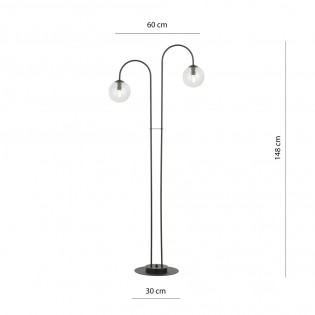 Floor Lamp Giorgio Clear (2 lights)