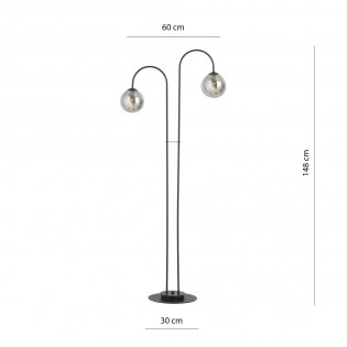 Floor Lamp Giorgio Graphite (2 lights)