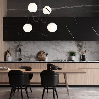 Ceiling Lamp Giorgio Opal (4 lights)