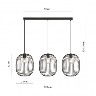 Pendant Track Lamp Cerpera (3 lights)
