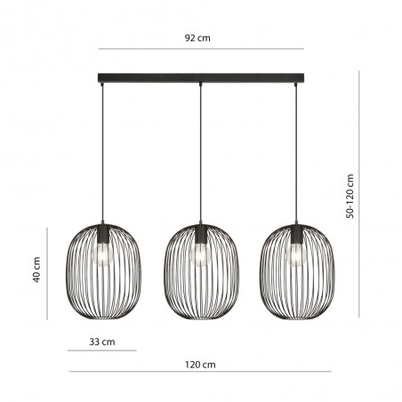 Pendant Track Lamp Cerpera (3 lights)