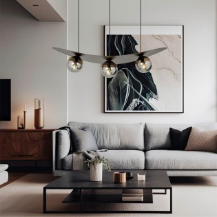 Ceiling Lamp Camerino Graphite (3 lights)