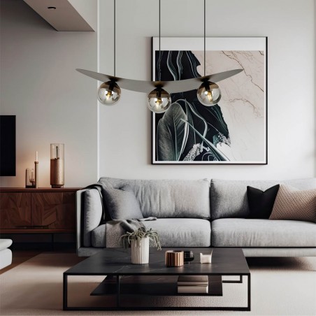Ceiling Lamp Camerino Graphite (3 lights)