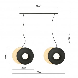 Ceiling Lamp Loston Opal (4 lights)