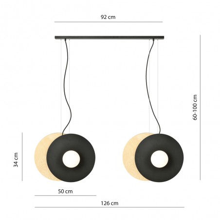 Ceiling Lamp Loston Opal (4 lights)