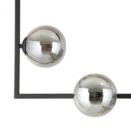 Plafón de techo Ventara Grafito (4 luces)