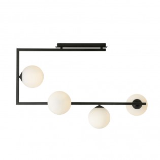 Plafón de techo Ventara Opal (4 luces)