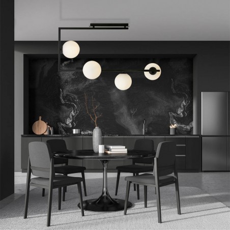 Plafón de techo Ventara Opal (4 luces)