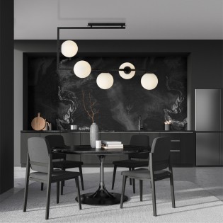 Plafón de techo Ventara Opal (5 luces)