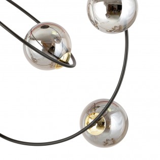 Ceiling Flush Lamp Morante Graphite (5 lights)