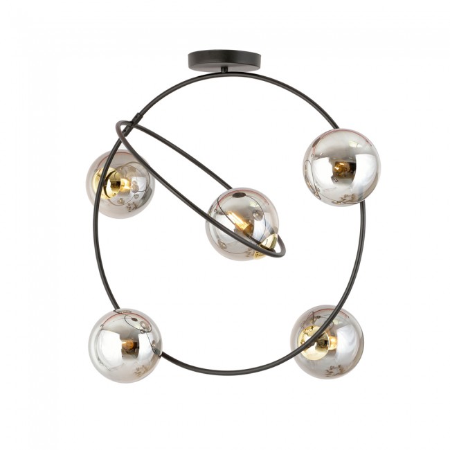 Ceiling Flush Lamp Morante Graphite (5 lights)