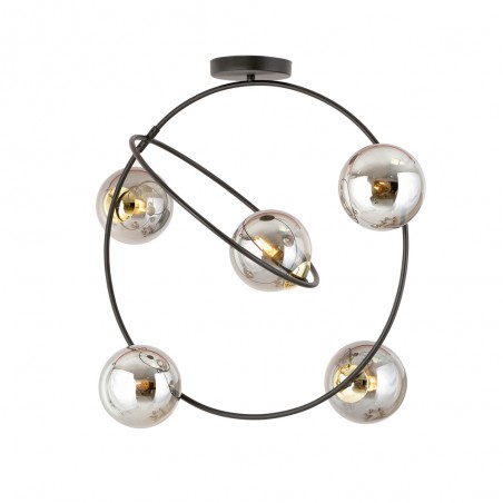 Ceiling Flush Lamp Morante Graphite (5 lights)