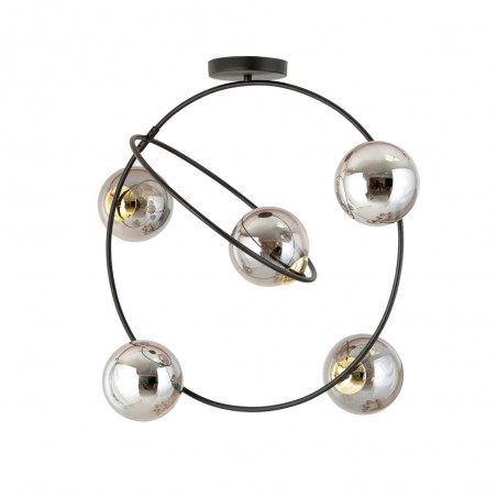 Ceiling Flush Lamp Morante Graphite (5 lights)