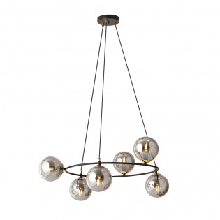 Lámpara de techo Laster Grafito (6 luces)