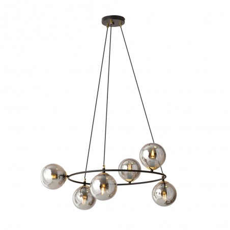 Lámpara de techo Laster Grafito (6 luces)