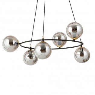 Lámpara de techo Laster Grafito (6 luces)