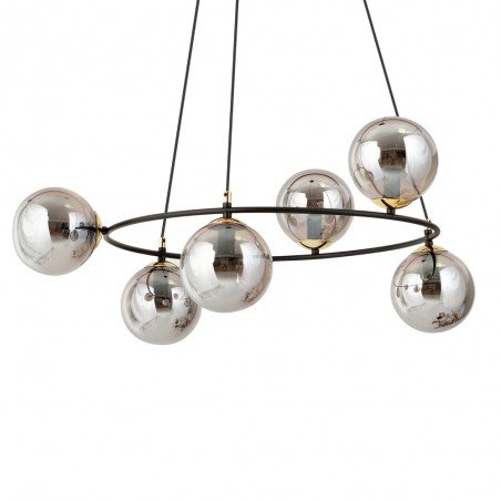 Lámpara de techo Laster Grafito (6 luces)