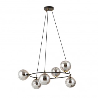 Lámpara de techo Laster Grafito (6 luces)