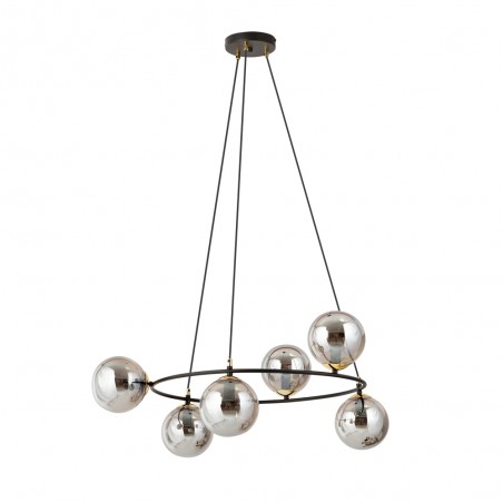 Lámpara de techo Laster Grafito (6 luces)