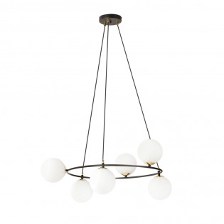 Lámpara de techo Laster Opal (6 luces)
