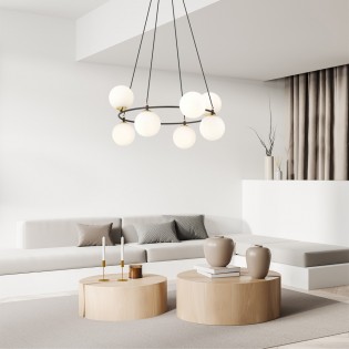Ceiling Lamp Laster Opal (7 lights)
