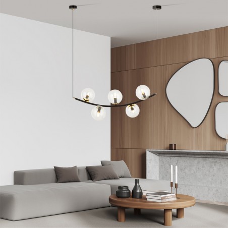 Ceiling lamp Irenzo Transparent (5 lights)