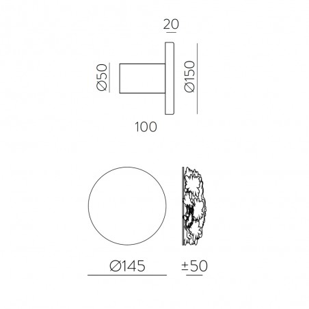 Aplique de pared LED Moss (10.5W)