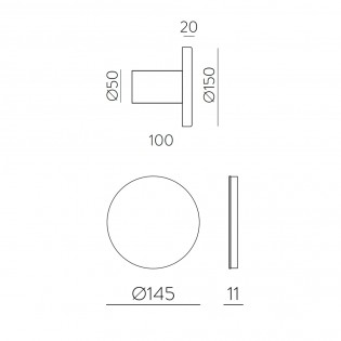 LED Wall Lamp Chamaleon Moss PET (10.5W)