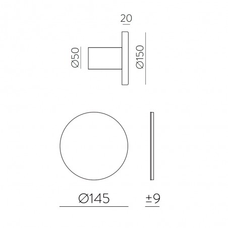 Aplique de pared LED Chamaleon Mármol (10.5W)